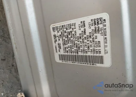 2008 Nissan Rogue Sl z USA, uszkodzony, nr VIN JN8AS58V78W112013